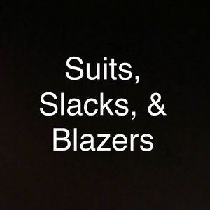 Women’s suits, pants, jackets